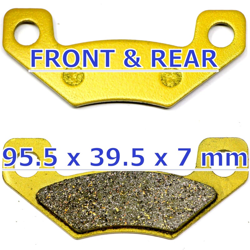Master Chen Front Rear Brake Pads Brakes for John Deere TX Gator Utility Turf 4PX Gator 9345 2004-2005 - HPX Gator 9446 2004-2008 - 4x2 4x4 Petrol Trail 2010-2011 - SN040000 2010 FA398FR MC0420 - Image 3